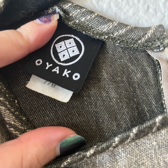 Vintage Oyako Linen Blend Dress and Vest Set - Picture 11 of 12